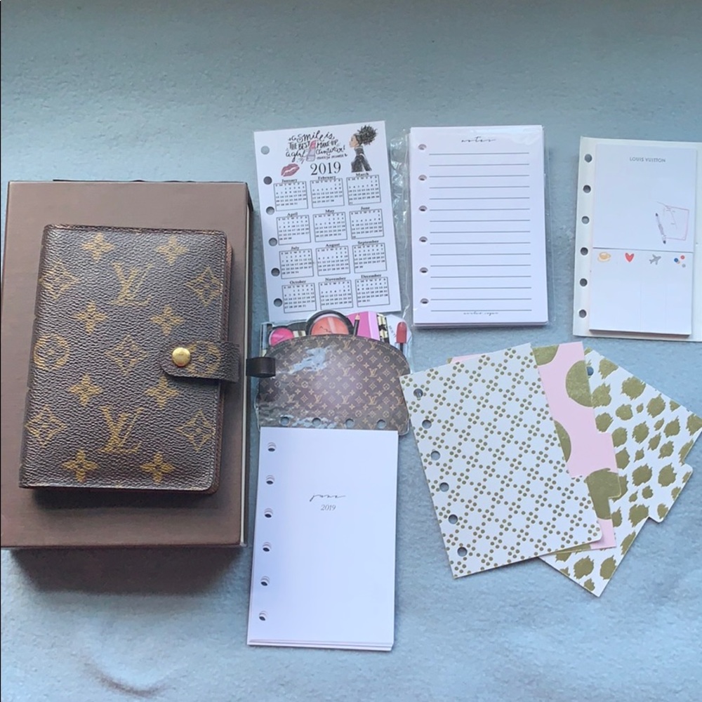 AUTHENTIC Louis Vuitton Monogram PM AGENDA